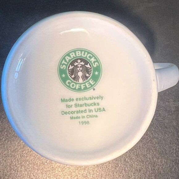 Vintage STARBUCKS COFFEE CO Asian Inspired Tea Teh Tee Porcelain Cup Mug 1998 - Picture 7 of 12